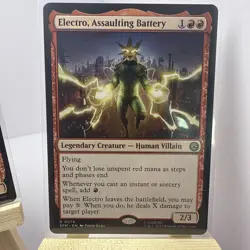 Electro, Assaulting Battery - Extended Art SPM; FOIL & Base Version MTG 260 - Image 4