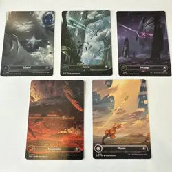 Full Set of Edge of Eternities Full Art Land Magic the Gathering MTG- Free Ship! - Image 1