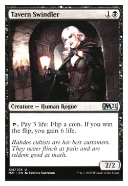 Tavern Swindler Core Set 2021 MTG - NM+ - Image 1