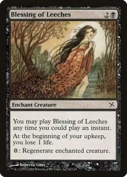 Blessing of Leeches NM/M Betrayers of Kamigawa Black Enchant Creature MTG Magic - Image 1