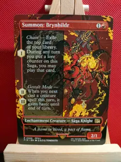 Summon: Brynhildr (Borderless) - Final Fantasy - Rare - NM - MTG - Image 1