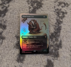 Badgermole Cub (Borderless Foil) 0326 TLA - MTG - NM - Image 1