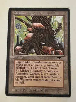 Magic the Gathering MTG Antiquities Mishra's Factory (SPRING) MP+ (Beta Bob) - Image 1