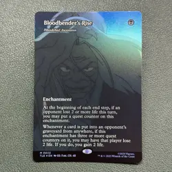 Bloodbender's Rise Borderless Foil Avatar The Last Airbender MTG TLE #0023 - Image 1