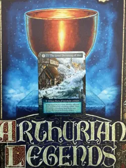 1 x Sorcery Arthurian Legend The Great Drowning of Men Unique Aura Non-Foil NM/M - Image 1
