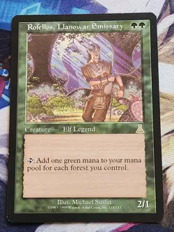 MTG Urza's Destiny - Rofellos, Llanowar Emissary LP - Image 1