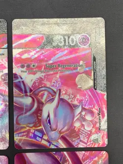 Pokemon Card Mewtwo V-Union SWSH159-SWSH162 Black Star Promo Set of 4 NM - Image 3