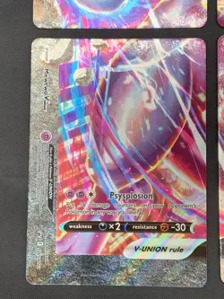 Pokemon Card Mewtwo V-Union SWSH159-SWSH162 Black Star Promo Set of 4 NM - Image 4