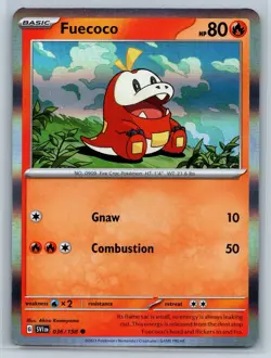 Fuecoco - Holo - Scarlet Violet Base Set Preview Promo Pokemon TCG Card - Image 1