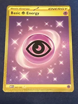 Pokemon - Basic Psychic Energy - Scarlet & Violet 151 207/165 - Gold Hyper Rare - Image 1