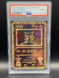2000 POKEMON GAME MOVIE POKEMON 2000 MOVIE ANCIENT MEW PSA 8 - Image 1