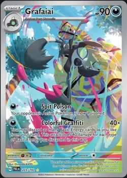 Pokemon TCG Grafaiai 223/193 Sv02: Paldea Evolved Holo Illustration Rare - Image 1