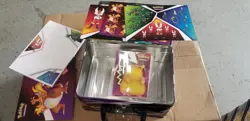 Pokemon 2021 Eevee Evolutions TCG Promotional Treasure Chest Lunchbox Tin ????? - Image 5
