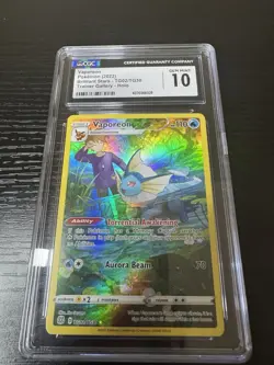 Pokemon Vaporeon Brilliant Stars TG02/TG30 Trainer Gallery CGC Gem Mint 10 - Image 1