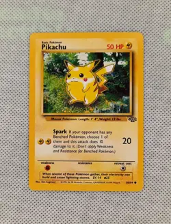 Vintage Pokemon WOTC Pikachu Jungle Set LP+ 60/64 - Image 1