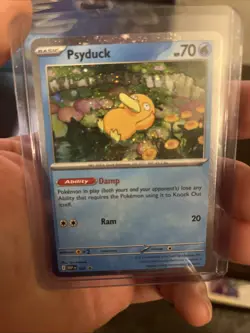 Poop SWIRL - Pokemon - Psyduck 007 - Mega Evolutions Promo Holo Cosmos MP - Image 1