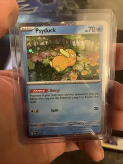 Poop SWIRL - Pokemon - Psyduck 007 - Mega Evolutions Promo Holo Cosmos MP - Image 2