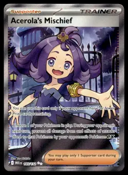 Pokemon TCG Mega Evolution #165/132 Acerola's Mischief - Image 1