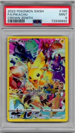 POKEMON - PSA 9 MINT SWSH CROWN ZENITH SECRET FULL ART/PIKACHU #160 - Image 1
