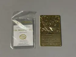 Pokemon 23K Gold Plated Card Burger King Limited Edition Jigglypuff W/ COA - Image 3