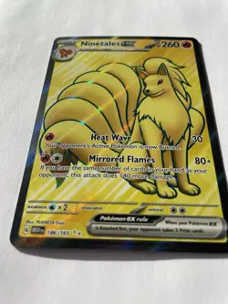 Pokemon Ninetales EX TCG Scarlet Violet-151 Holo Ultra Rare Card 186/165 - Image 3