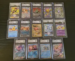 Pokemon Graded Cards Lot Of 14 - Image 1