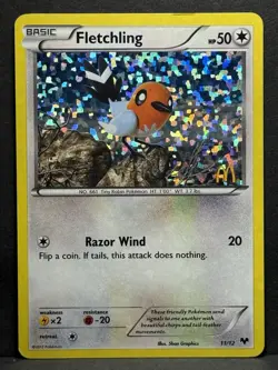 McDonald's Fletchling Promos Holo Rare Card 11/12 MP - Image 1