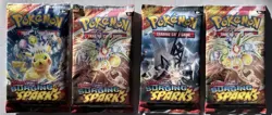 Pokemon TCG Scarlet & Violet Surging Sparks Booster Pack 10 Card Each (4 Packs) - Image 1
