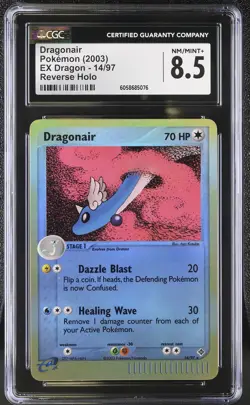 CGC 8.5 Dragonair 2003 EX Dragon 14/97 Reverse Holo Pokemon Card - Image 1
