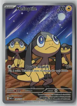 Helioptile 143/132 Pokemon Mega Evolution Illustration Rare Near Mint Card (NM)1 - Image 1