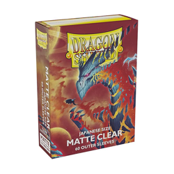 Dragon Shield Matte CLear Japanese Size 60ct Card Sleeves - Image 1