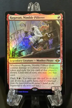 MTG Ragavan, Nimble Pilferer Light Play Foil Modern Horizons 2 Prerelease MH2 - Image 1