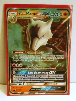 Pokemon Card: Alolan Marowak GX SM187 Promo - Image 1