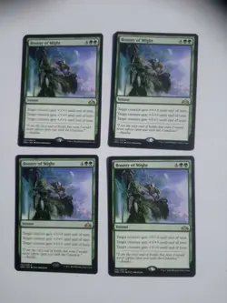 Magic the gathering Card. Bounty of Might playset. GRN Instant .4 cards - Image 1