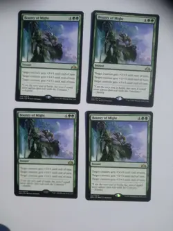 Magic the gathering Card. Bounty of Might playset. GRN Instant .4 cards - Image 3