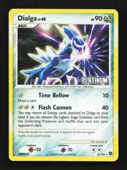Dialga Reverse Holo 16/106 Great Encounters English Pokemon Card TCG - Image 1