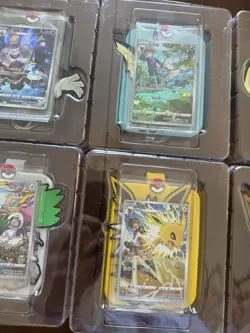 Lot of 8 Pokemon TCG S-Chinese Nine Colors Gathering Card Cases Key Chains - Image 5