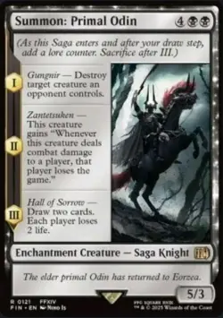 MTG | Summon: Primal Odin | Final Fantasy | NM | EN 0121 - Image 1