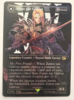 Zenos yae Galvus Borderless Final Fantasy FOIL MTG Magic the Gathering NM - Image 1