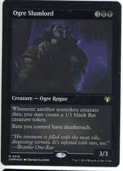 2023 Magic the Gathering Ogre Slumlord Creature Ogre Rogue Foil Etched Near Mint - Image 1