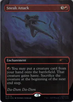 MTG Sneak Attack (Rainbow Foil) (2178) | NM Foil | Secret Lair {SLD} - Image 2