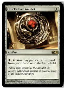 MTG Quicksilver Amulet - Magic 2012 (M12) Heavily Played English - Image 1