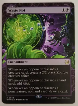 Waste Not MTG WOT 0038 Wilds of Eldraine: Enchanting Tales NM Rare Discard - Image 1