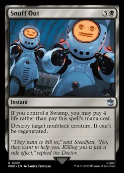 MTG Magic the Gathering Snuff Out (222/1208) Doctor Who NM - Image 1