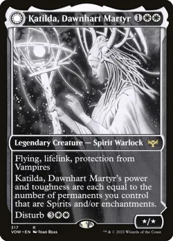 MTG Katilda, Dawnhart Martyr (317/596) Innistrad Crimson Vow LP - Image 1