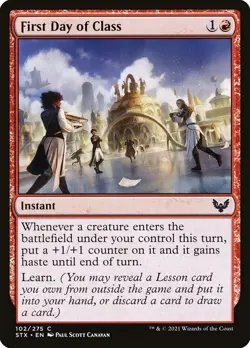 MTG First Day of Class (102/447) Strixhaven School of Mages NM - Image 1