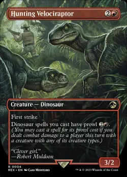 MTG Hunting Velociraptor (4/48) Jurassic World Collection NM - Image 1