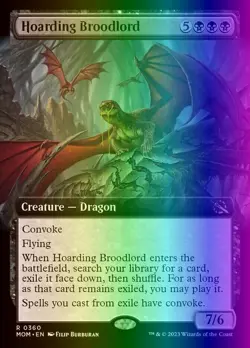 MTG Hoarding Broodlord (360/548) March of the Machine LP FOIL - Image 1