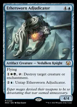 MTG Ethersworn Adjudicator (222/542) March of the Machine Commander LP - Image 1