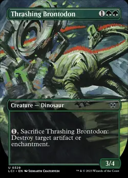 MTG Thrashing Brontodon (329/491) The Lost Caverns of Ixalan NM - Image 1